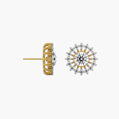 1 CT Chakra Detachable Lab Diamond Studs_in-stock