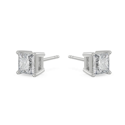 1 CT Timeless Princess Lab Grown Diamond Solitaire Studs_in_stock