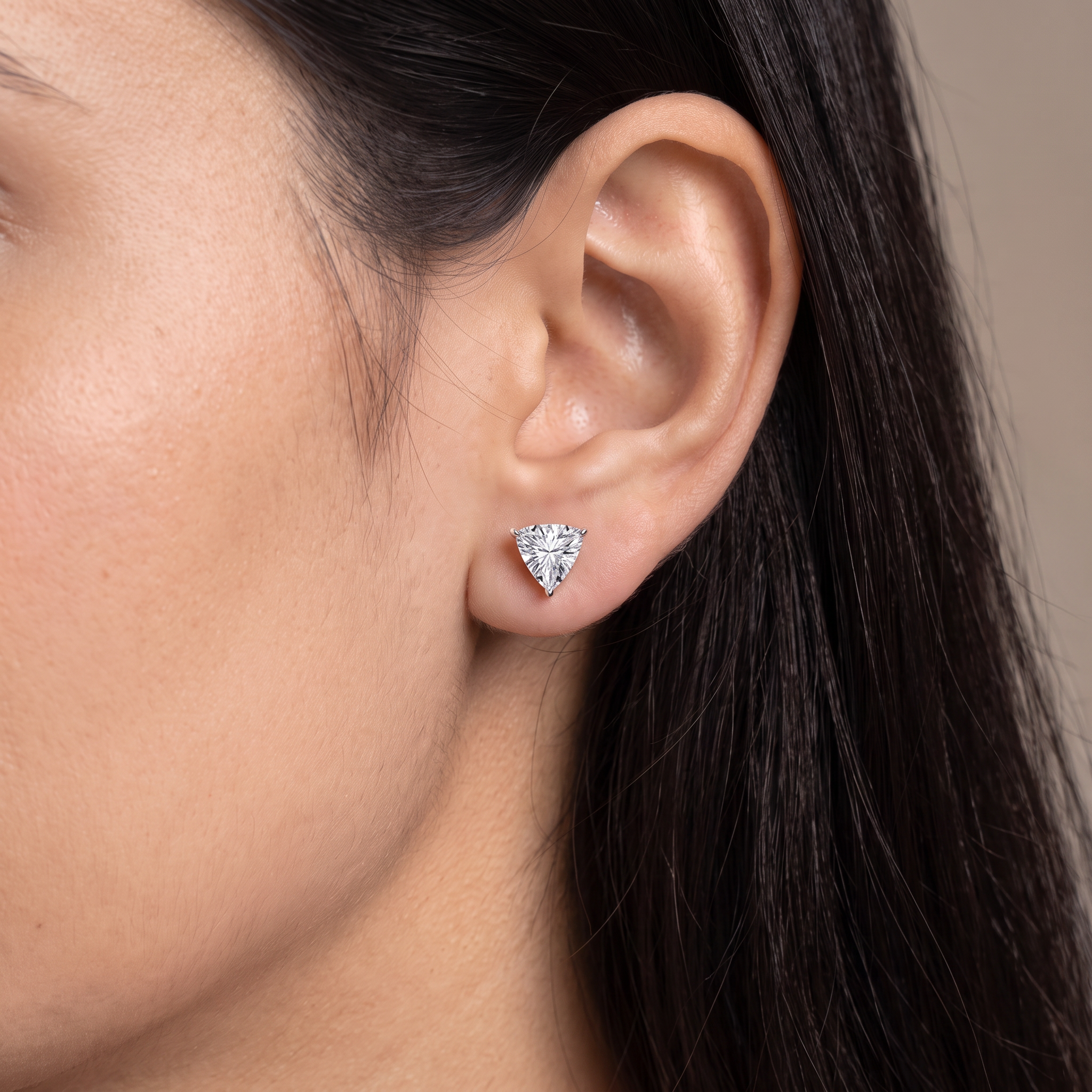 1 CT Trillion Lab Grown Diamond Studs
