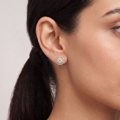 0.25 CT Sunflower Detachable Lab Diamond Studs