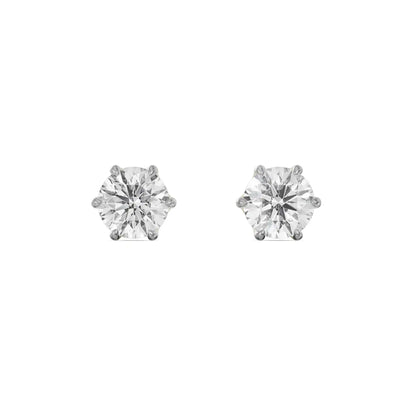 0.70 CT Round Lab Grown Diamond Studs