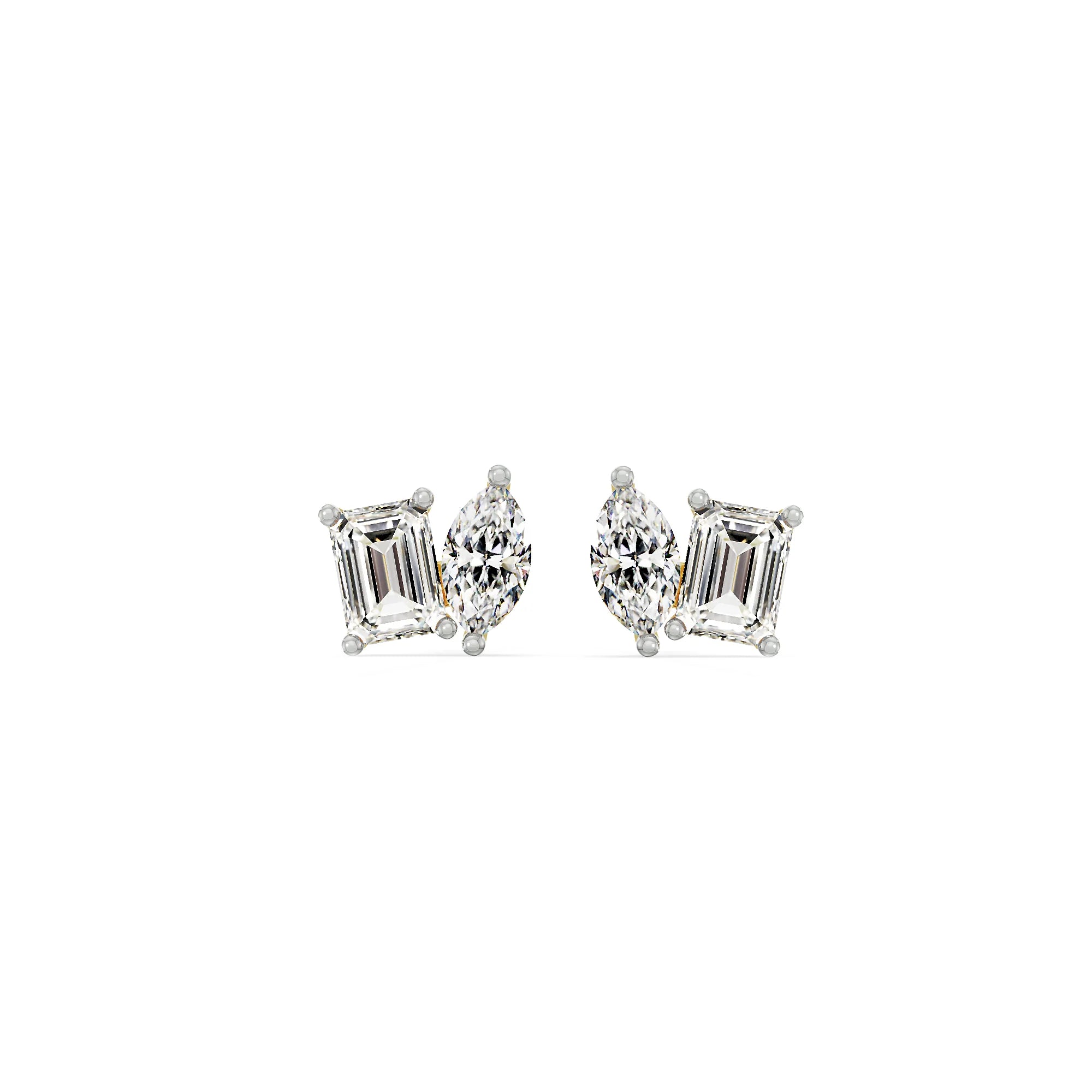 Duo Solitaire Lab Grown Diamond Studs_in-stock
