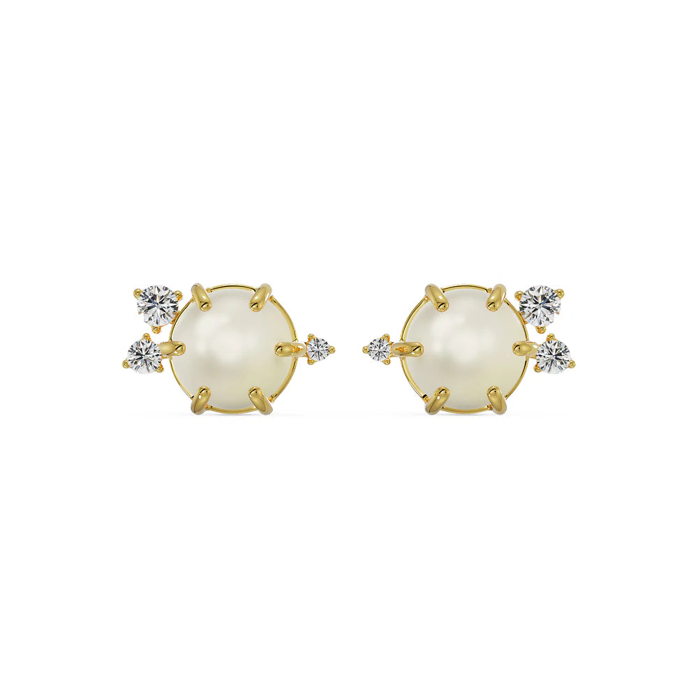 Pearly Diamond Studs_in_stock