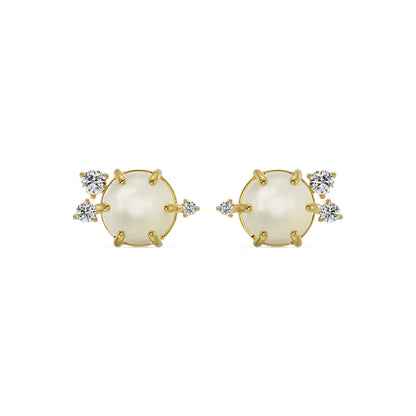Pearly Diamond Studs_in_stock