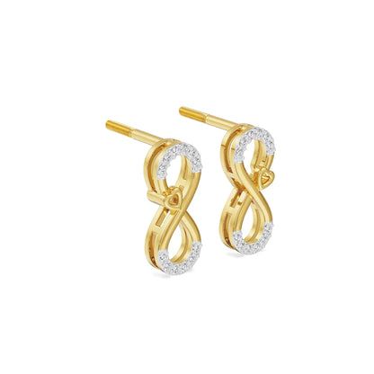 Infinity Love Lab Grown Diamond Earrings_in-stock