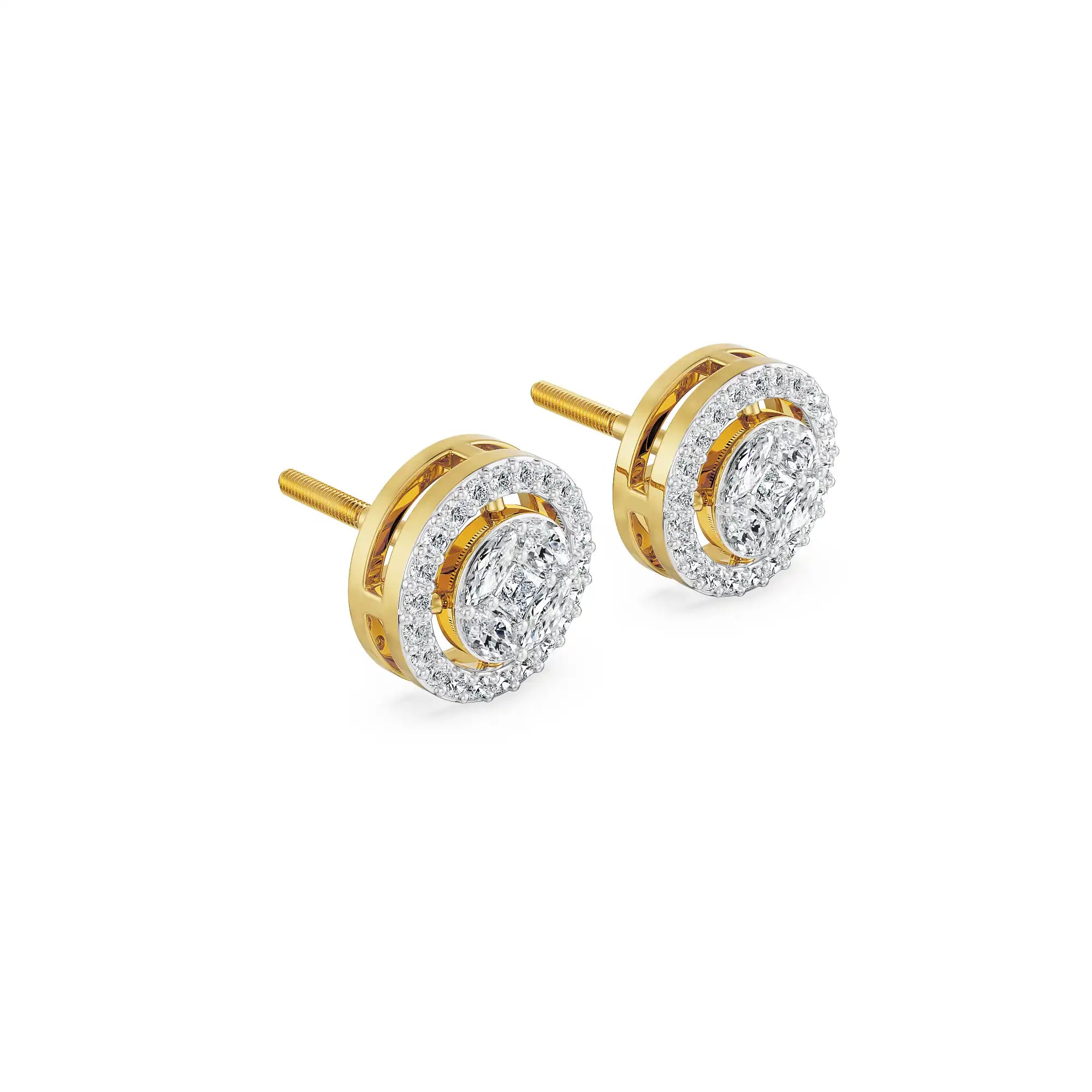 Glistening Lab Grown Diamond Studs_in-stock