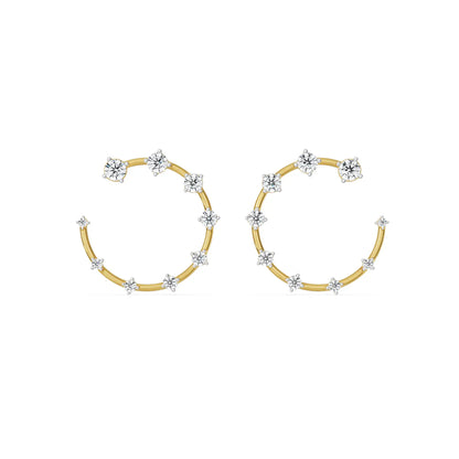 Vienna Lab Grown Diamond Earrings Front view