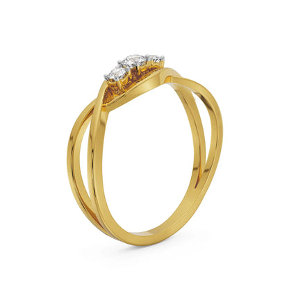 Trifecta of Diamonds Band Back View