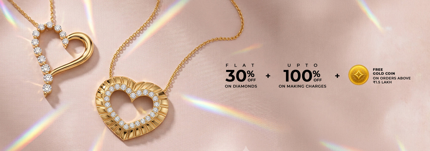 Heart Pendants Mobile Banner