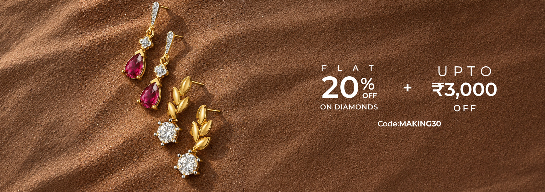Drop earrings Mobile Banner
