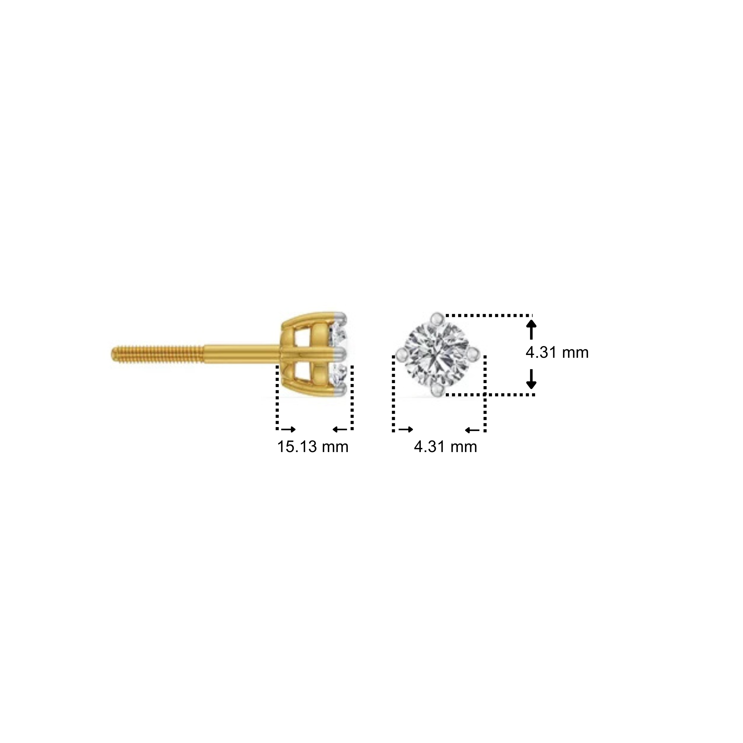Classic Lab Grown Diamond Kids Studs