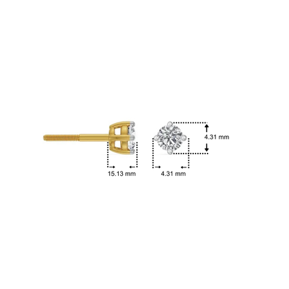 Classic Lab Grown Diamond Kids Studs