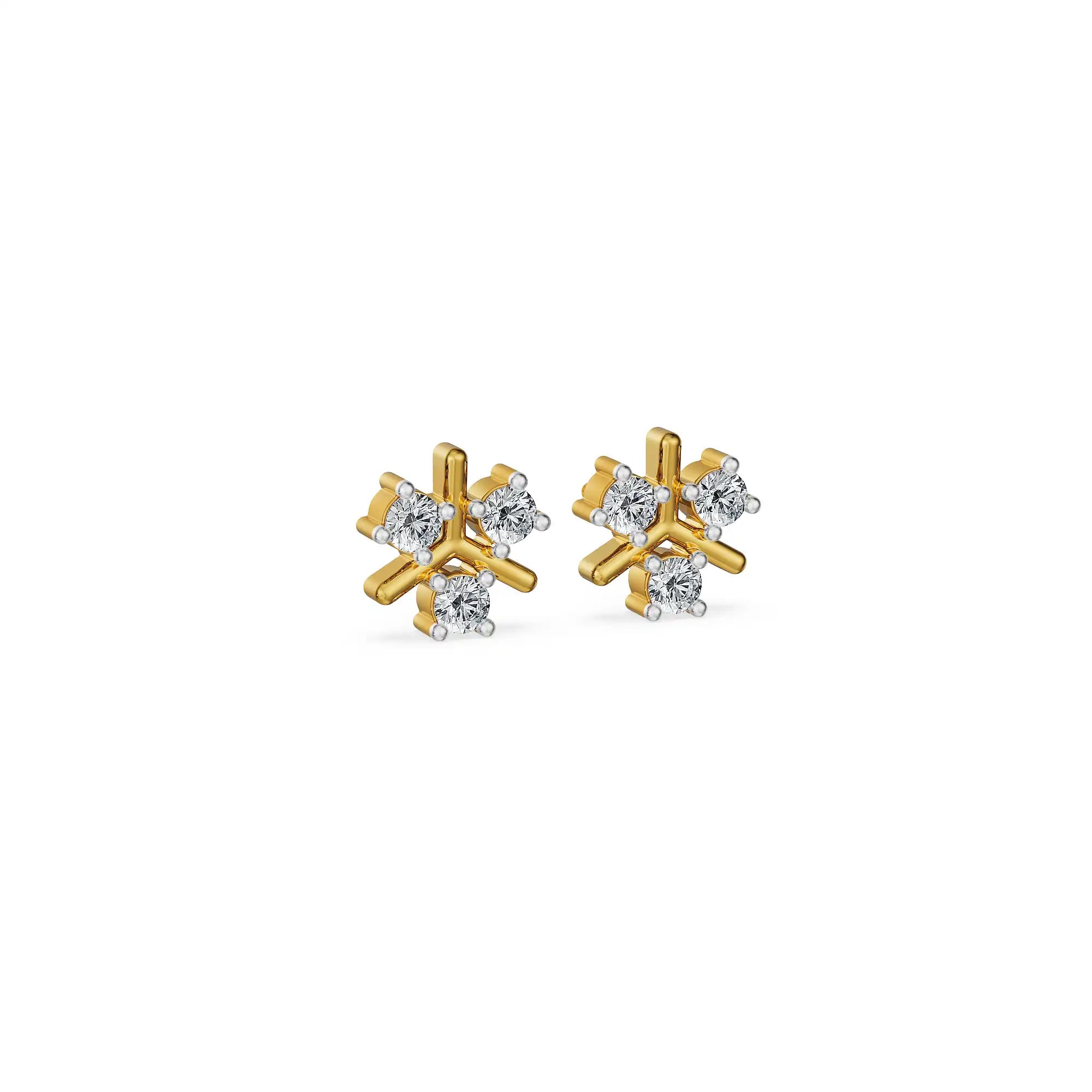 Twinkle Trio Lab Grown Diamond Studs