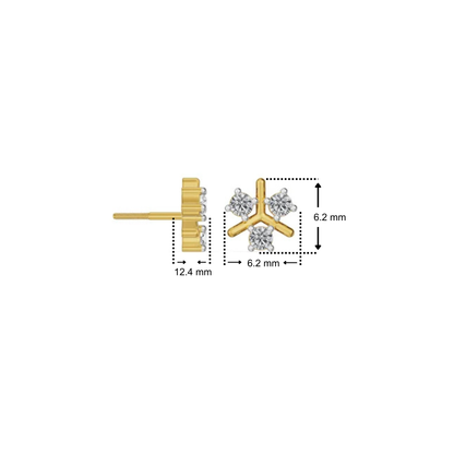 Twinkle Trio Lab Grown Diamond Studs