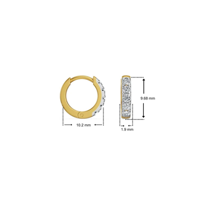 Halo Hoop Lab Grown Diamond Kid's Balis