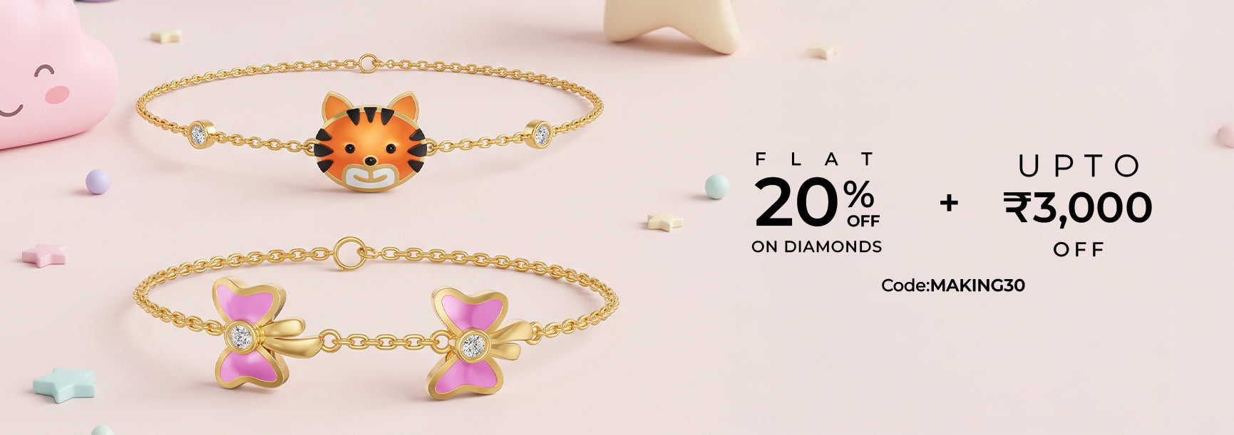 Kid's Bracelets Mobile Banner