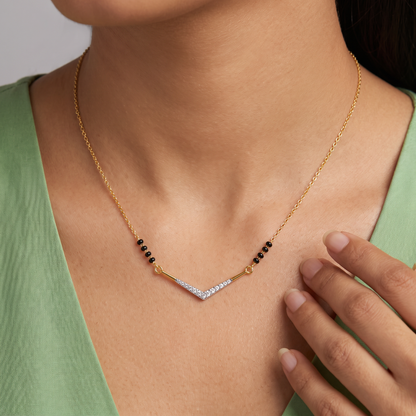 Meera Lab Grown Diamond Mangalsutra
