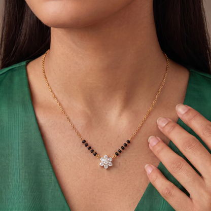 Blossom Lab Grown Diamond Mangalsutra