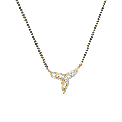 Nirvana Lab Grown Diamond Mangalsutra - side view