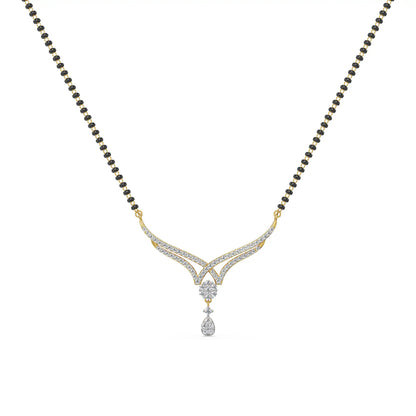 Athiya Lab Grown Diamond Mangalsutra - front view