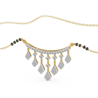 Noor Lab Grown Diamond Mangalsutra - top view