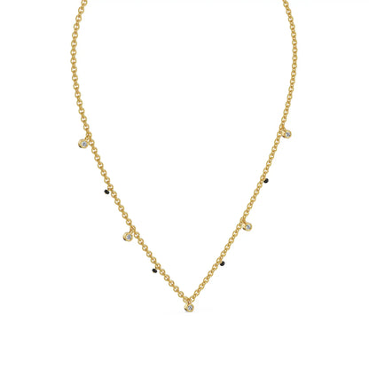 Minimal Bliss Lab Grown Diamond Mangalsutra - side view