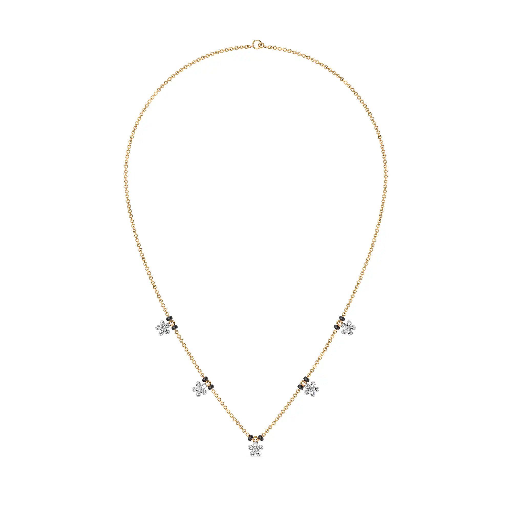 Sia Lab Grown Diamond Mangalsutra - front view