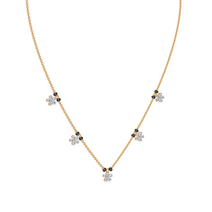 Sia Lab Grown Diamond Mangalsutra - perspective view