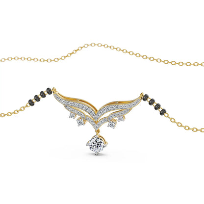 Vaidehi Hearts & Arrows Lab Grown Diamond Mangalsutra