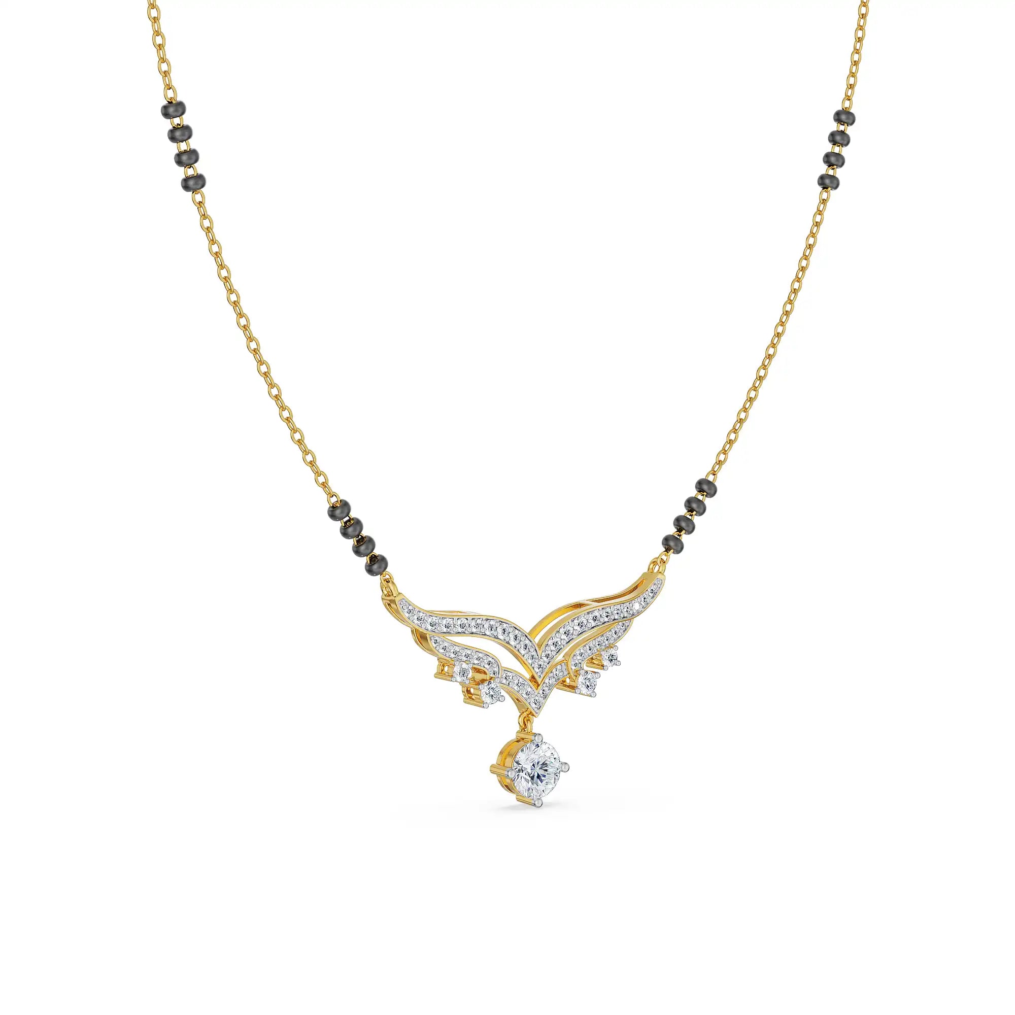Vaidehi Hearts & Arrows Lab Grown Diamond Mangalsutra
