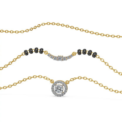 Lumora Duet Lab Grown Diamond Mangalsutra