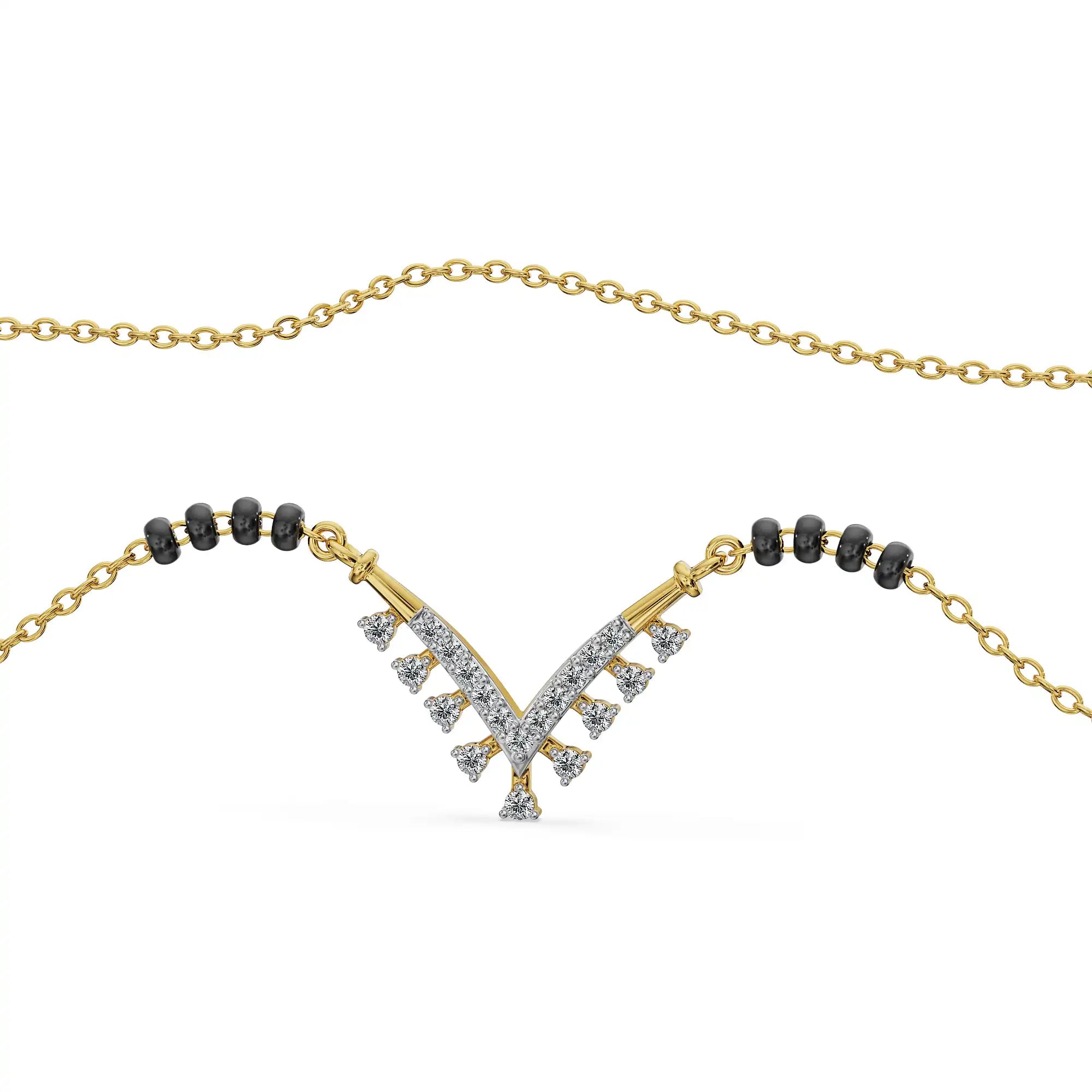 Aabha Lab Grown Diamond Mangalsutra