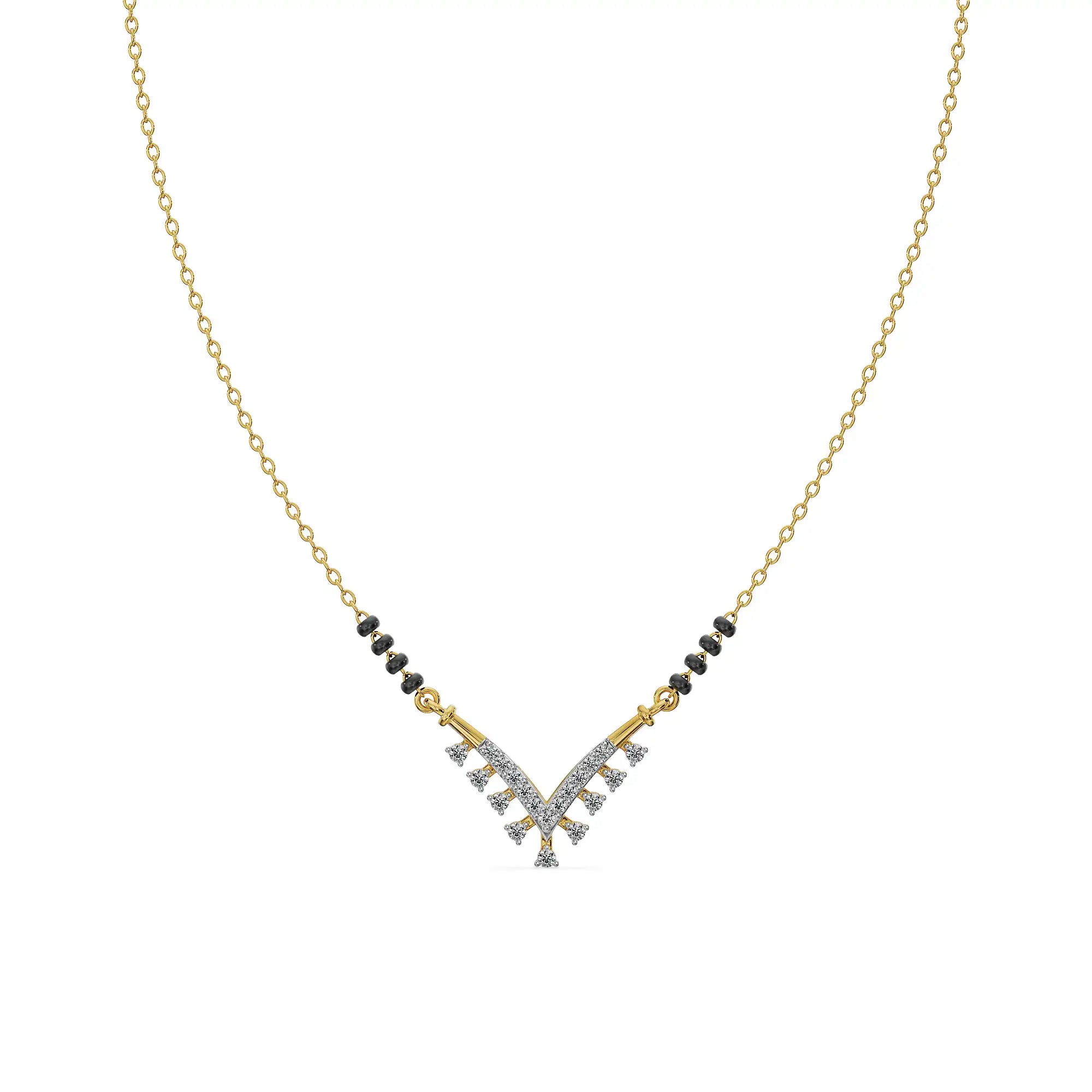 Aabha Lab Grown Diamond Mangalsutra