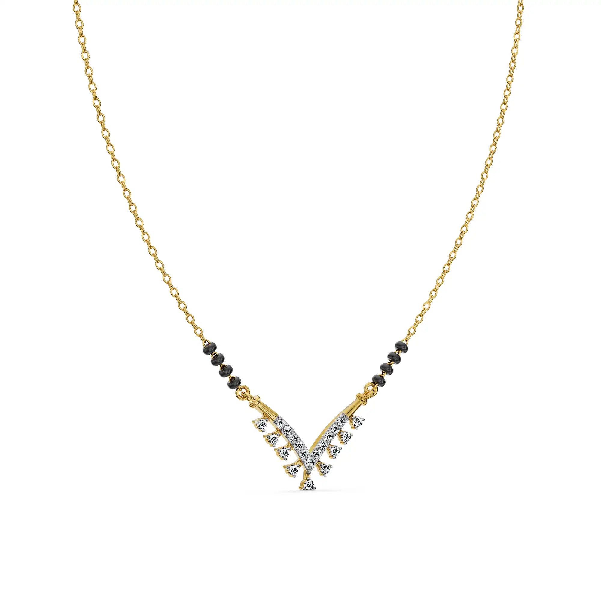 Aabha Lab Grown Diamond Mangalsutra