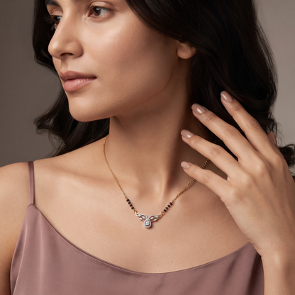 Chavvi Lab Grown Diamond Mangalsutra