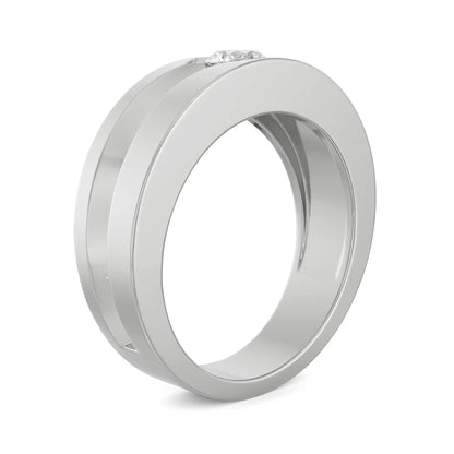 Noel Solitaire Ring for Men Side View