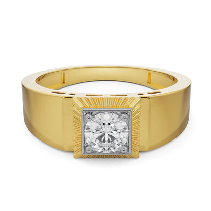 Quadruple Wedding Band Front View in 9KT