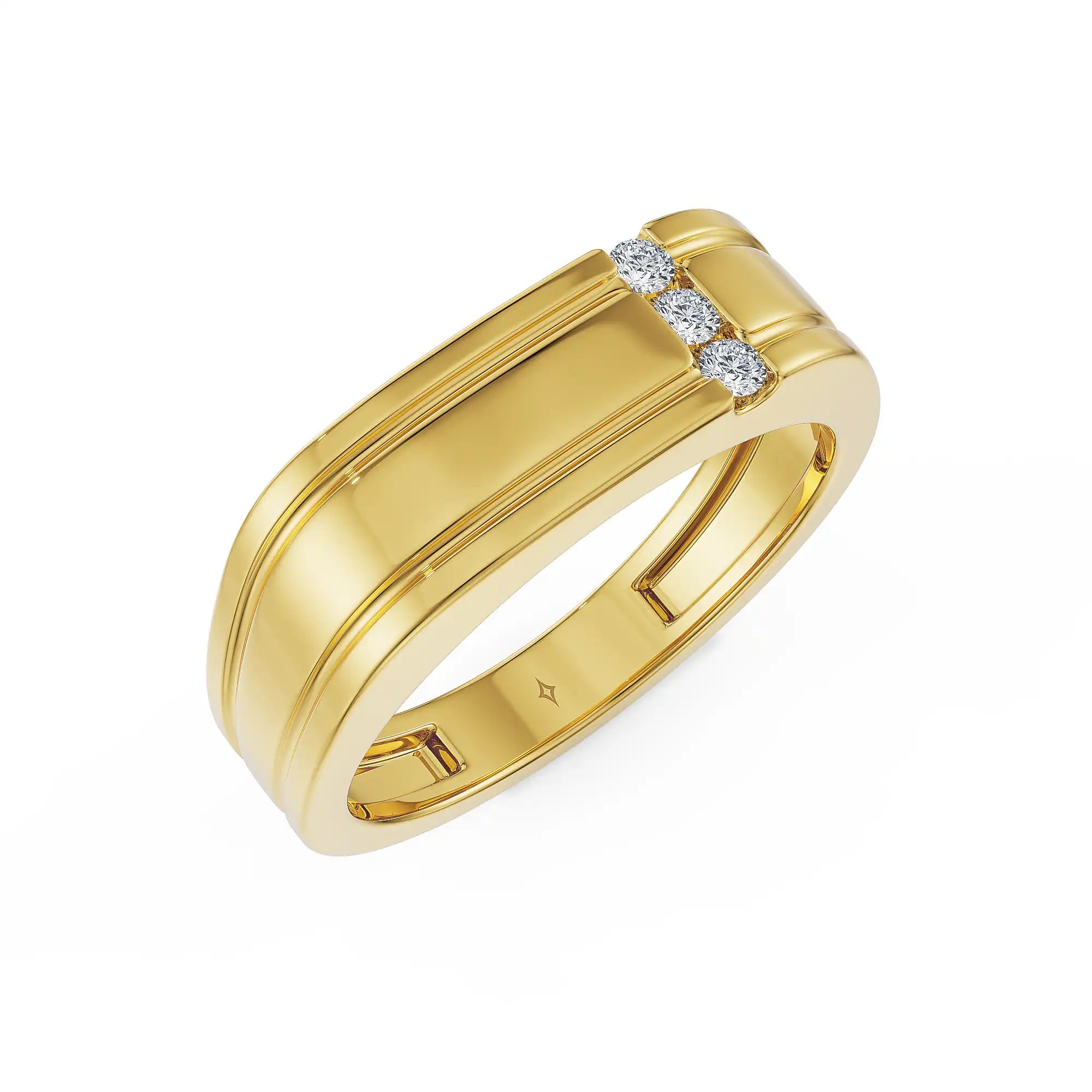 Sovereign Glow Lab Grown Diamond Mens Ring