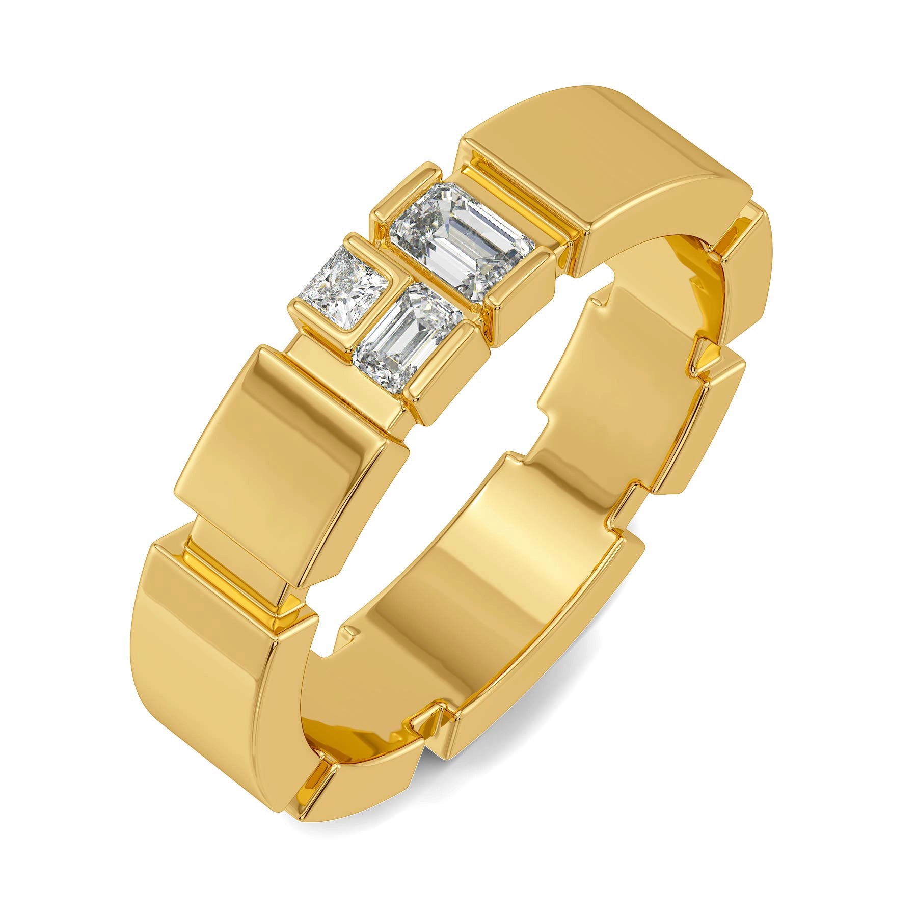 Urban Grid Lab Grown Diamond Men's Ring