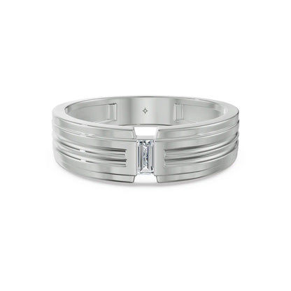 Strata Edge Lab Grown Diamond Men's Ring