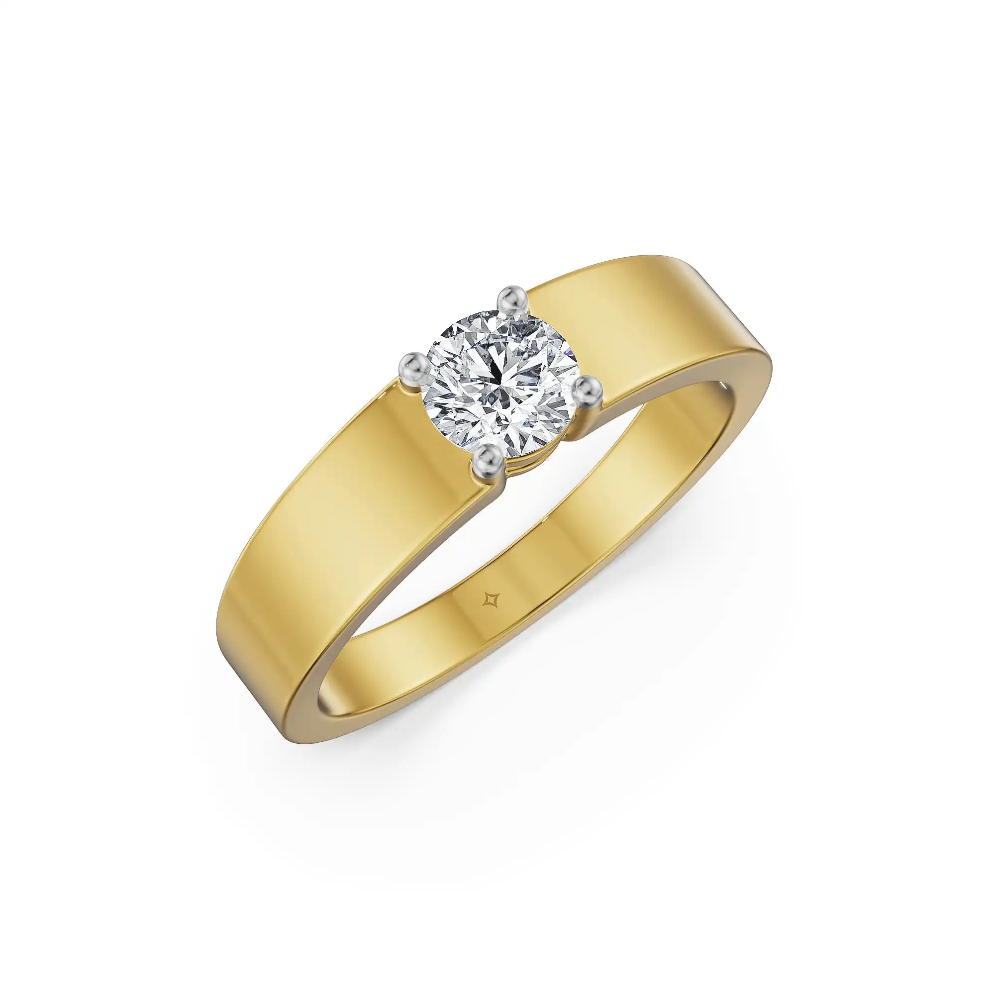Summit Solitaire Lab Grown Diamond Men's Ring