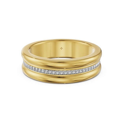 Interlock Edge Men’s Lab Grown Diamond Ring