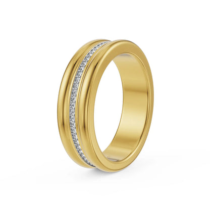 Interlock Edge Men’s Lab Grown Diamond Ring