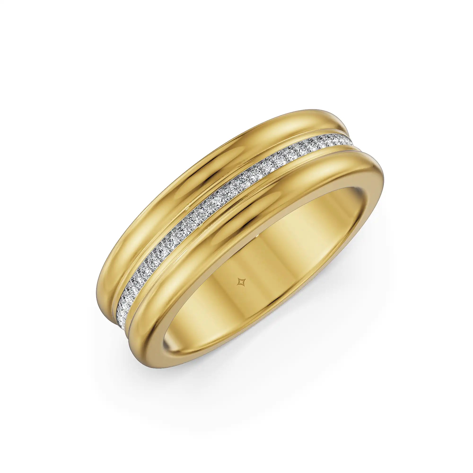 Interlock Edge Men’s Lab Grown Diamond Ring