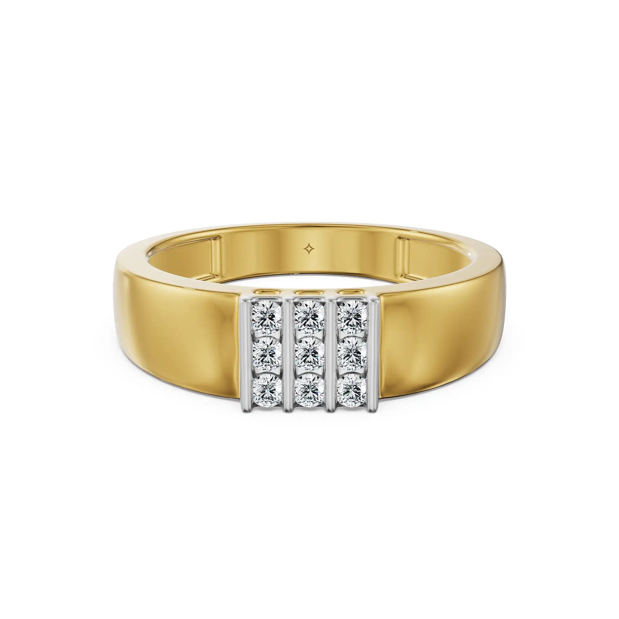 Lustre Line Men’s Lab Grown Diamond Ring