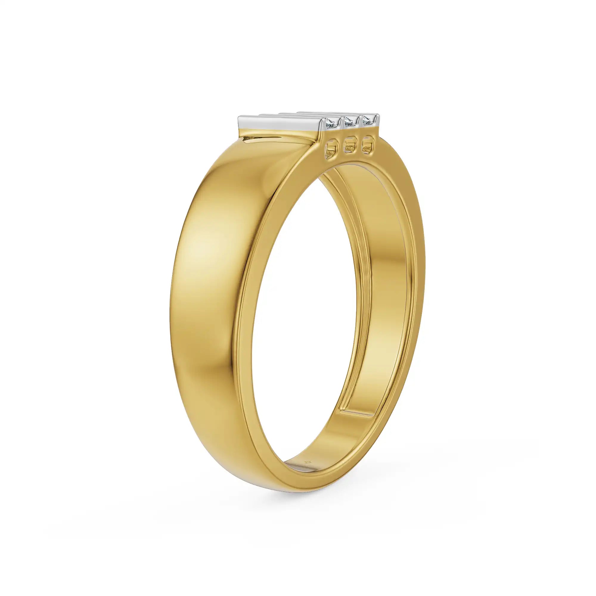 Lustre Line Men’s Lab Grown Diamond Ring