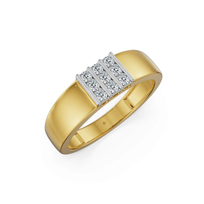Lustre Line Men’s Lab Grown Diamond Ring