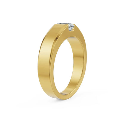 Asscher Edge Men’s Lab Grown Diamond Ring