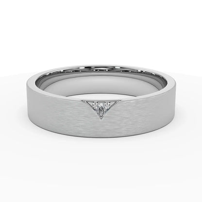 Sezz Diamond Band Front View in 9KT