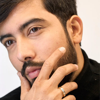 Sparkling Solitaire Band for Men